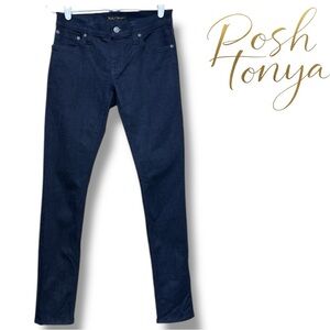 Nudie Jeans Tight Long John Size 27x32 Black Alchemy Skinny Organic Denim